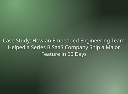 Case Study: How an Embedded Engineering Team Helped a Series B SaaS Company Ship a Major Feature in 60 Days