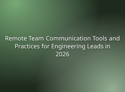 Remote Team Communication Tools and Practices for Engineering Leads in 2026